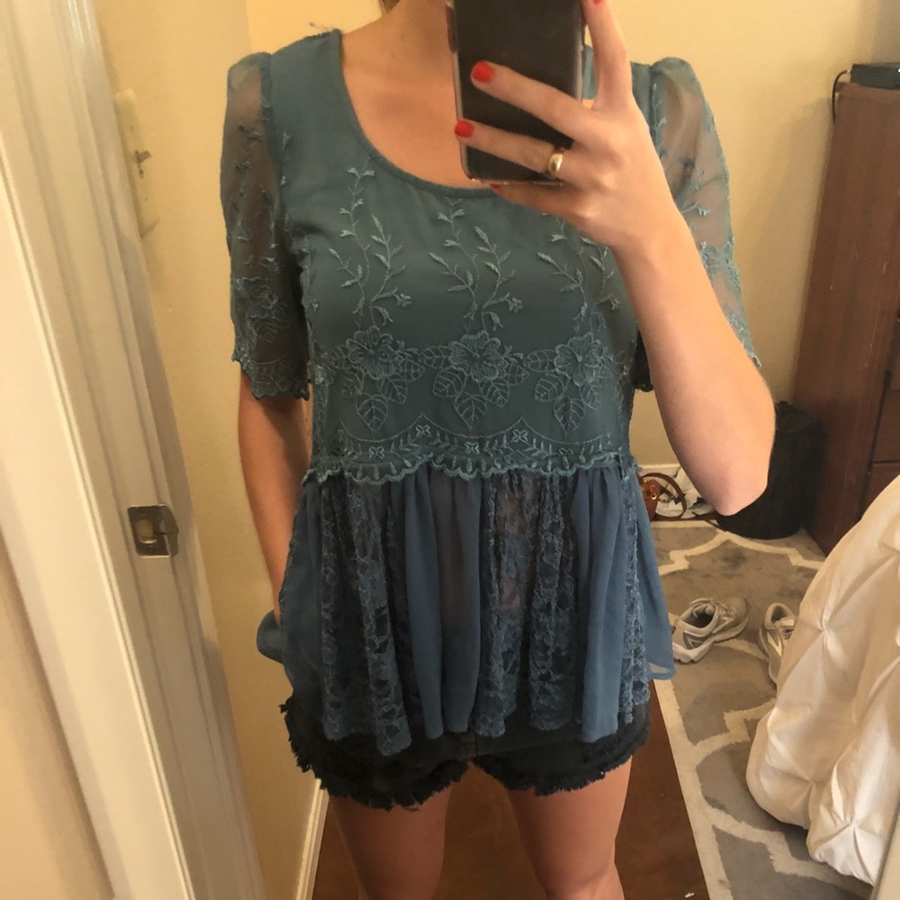 Free people lace top